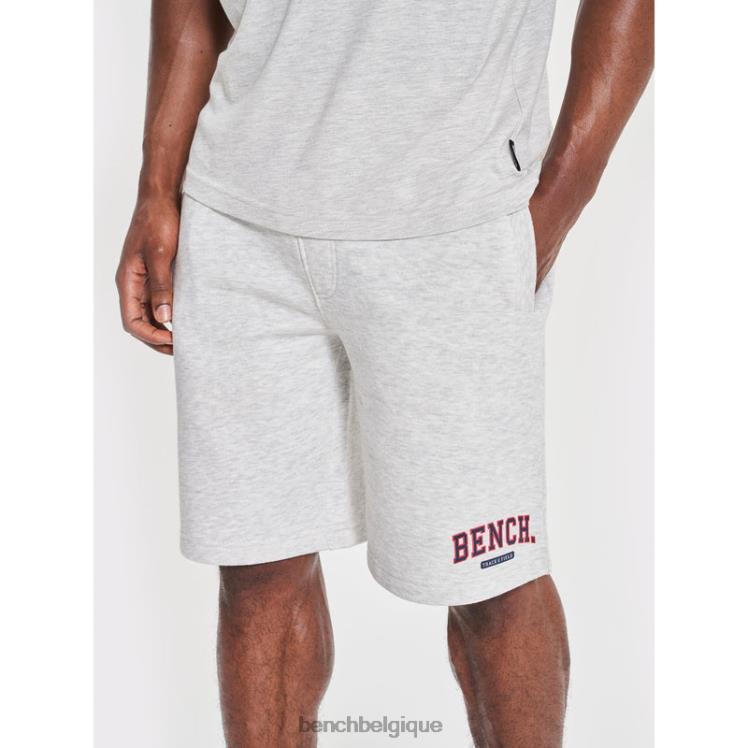 vêtements Bench short polaire raldo écru chiné Hommes 042X250