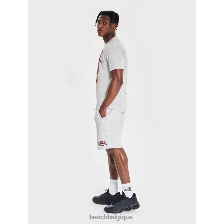 vêtements Bench short polaire raldo écru chiné Hommes 042X250