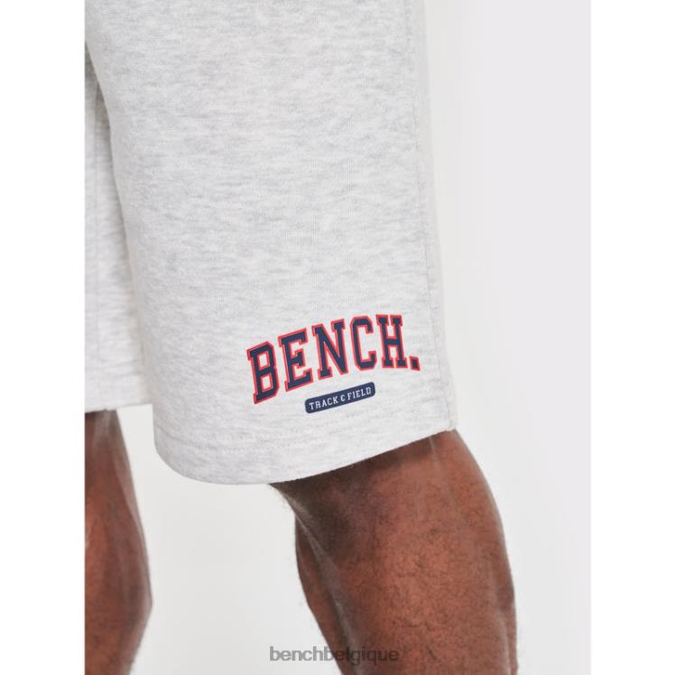 vêtements Bench short polaire raldo écru chiné Hommes 042X250
