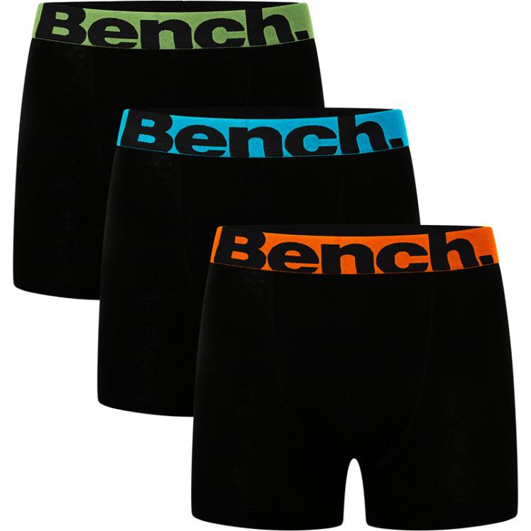 vêtements Bench lot de 3 boxers action assorti Hommes 042X285