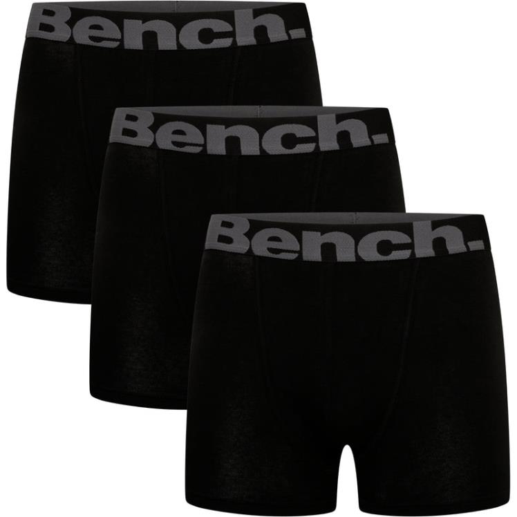 vêtements Bench lot de 3 boxers sutton noir Hommes 042X286