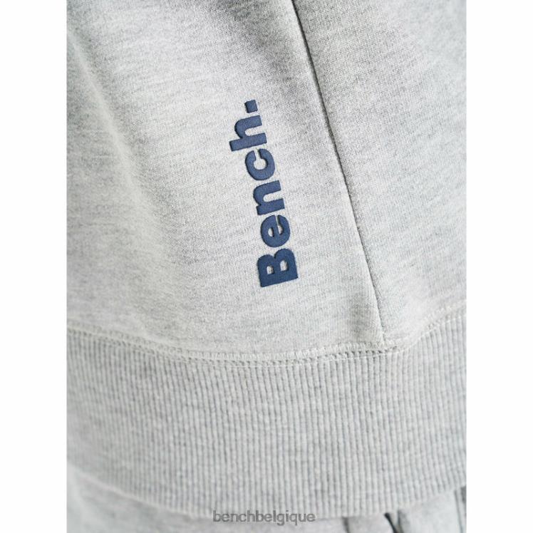 vêtements Bench survêtement polaire maillet 2 pièces gris chiné Hommes 042X267