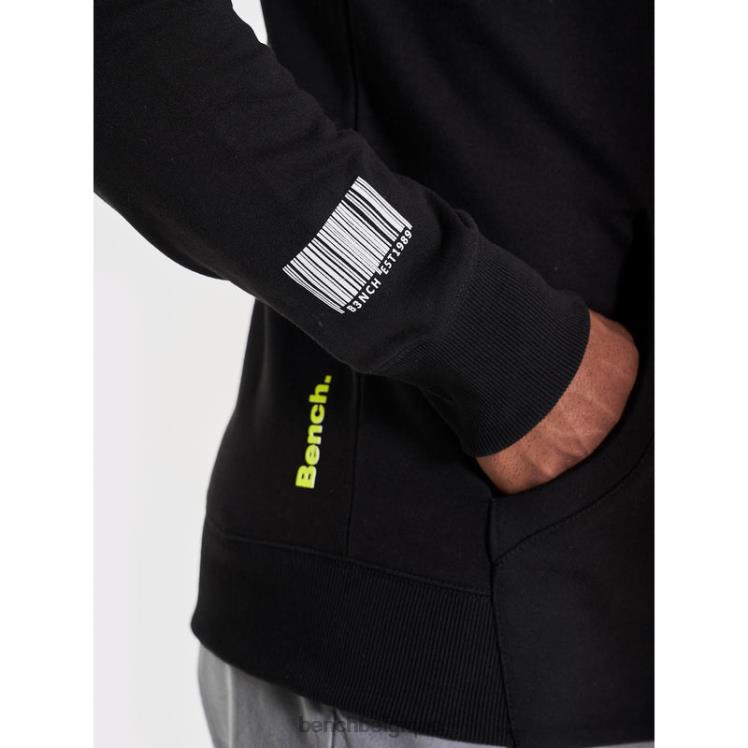 vêtements Bench sweat à capuche zippé lucian noir Hommes 042X262