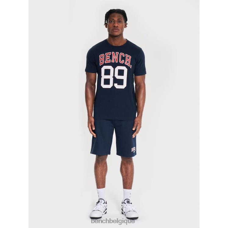 vêtements Bench ensemble short et t-shirt ralhut marine Hommes 042X264