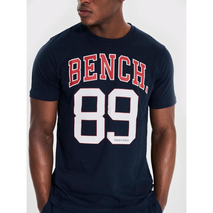 vêtements Bench ensemble short et t-shirt ralhut marine Hommes 042X264