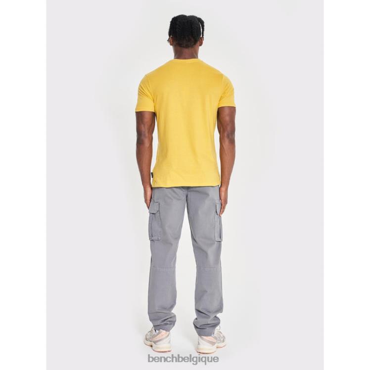 vêtements Bench t-shirt denzo jaune Hommes 042X27