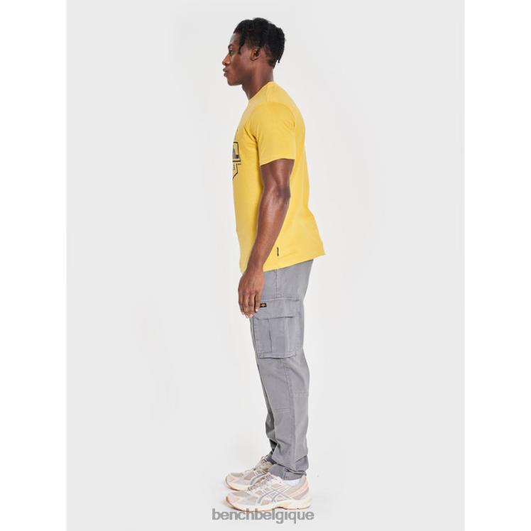 vêtements Bench t-shirt denzo jaune Hommes 042X27