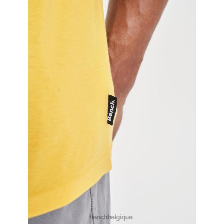 vêtements Bench t-shirt denzo jaune Hommes 042X27