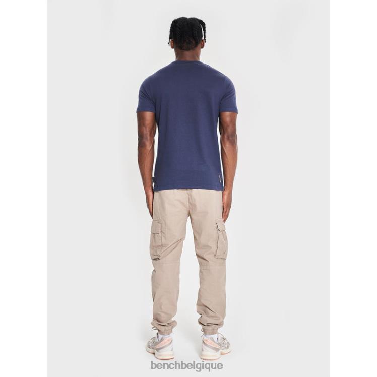 vêtements Bench t-shirt denzo marine Hommes 042X26
