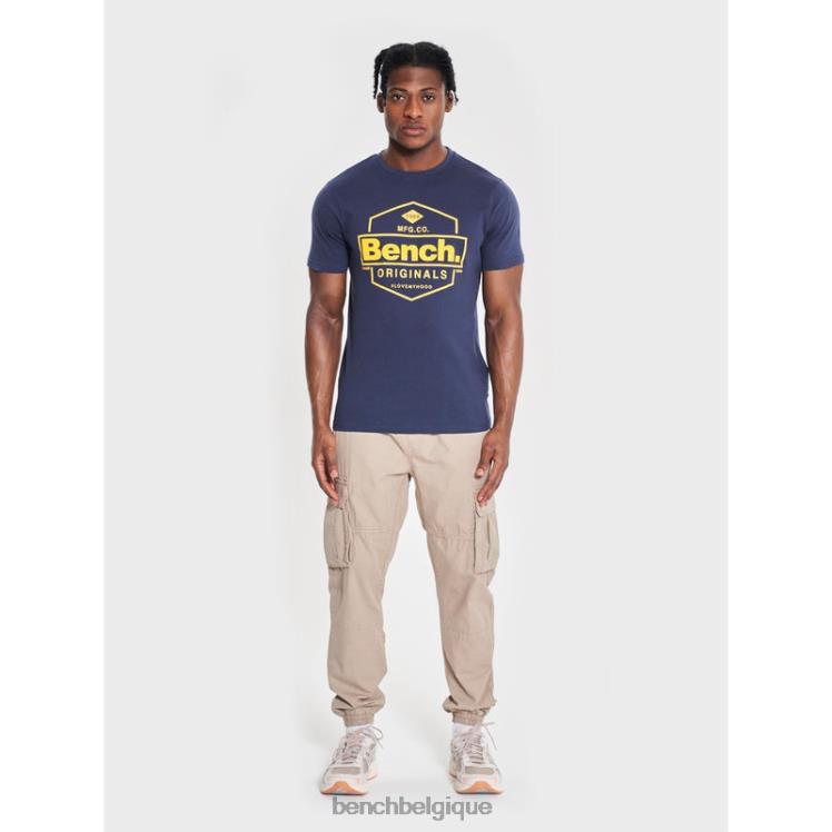 vêtements Bench t-shirt denzo marine Hommes 042X26