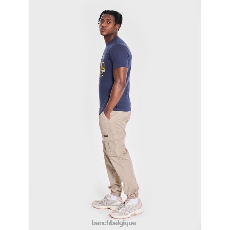 vêtements Bench t-shirt denzo marine Hommes 042X26