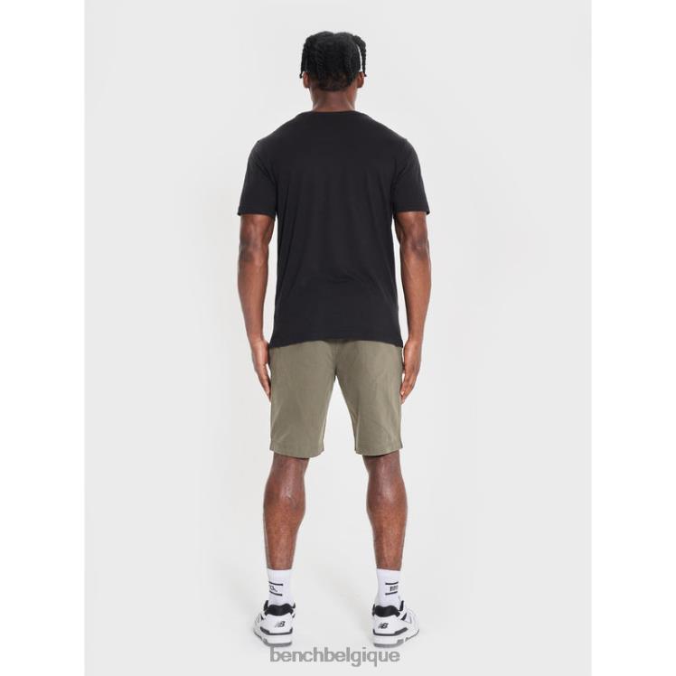 vêtements Bench t-shirt durable angus noir Hommes 042X220