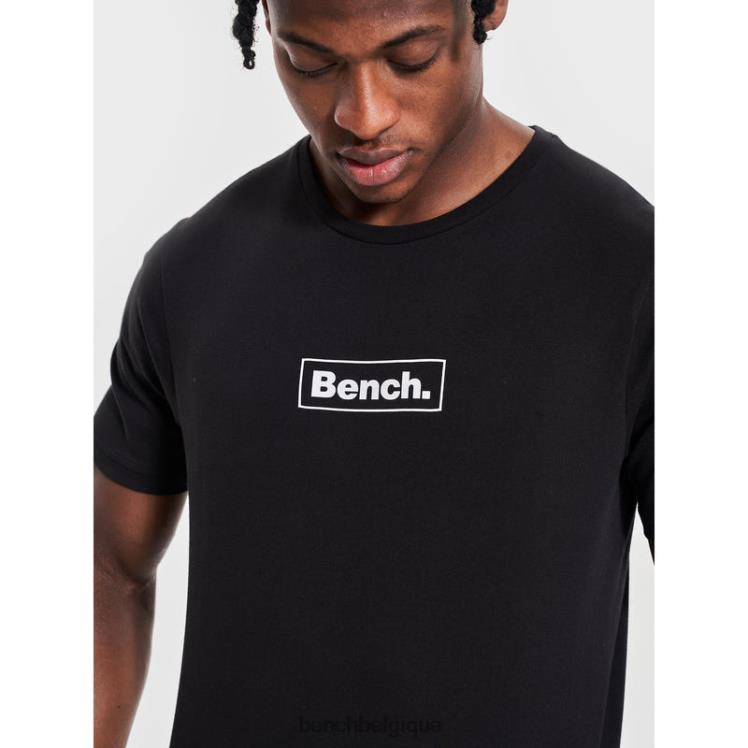 vêtements Bench t-shirt durable angus noir Hommes 042X220