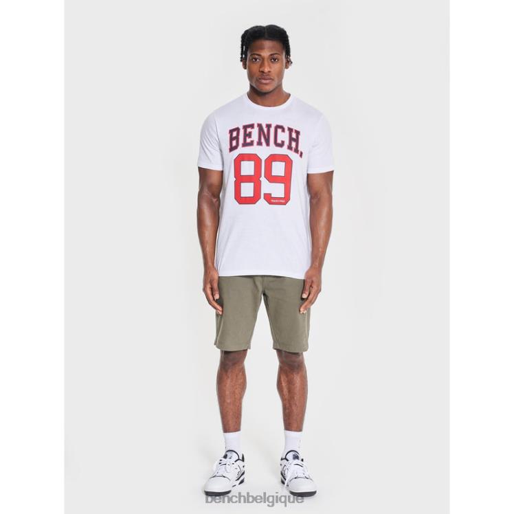 vêtements Bench t-shirt hutter blanc Hommes 042X216