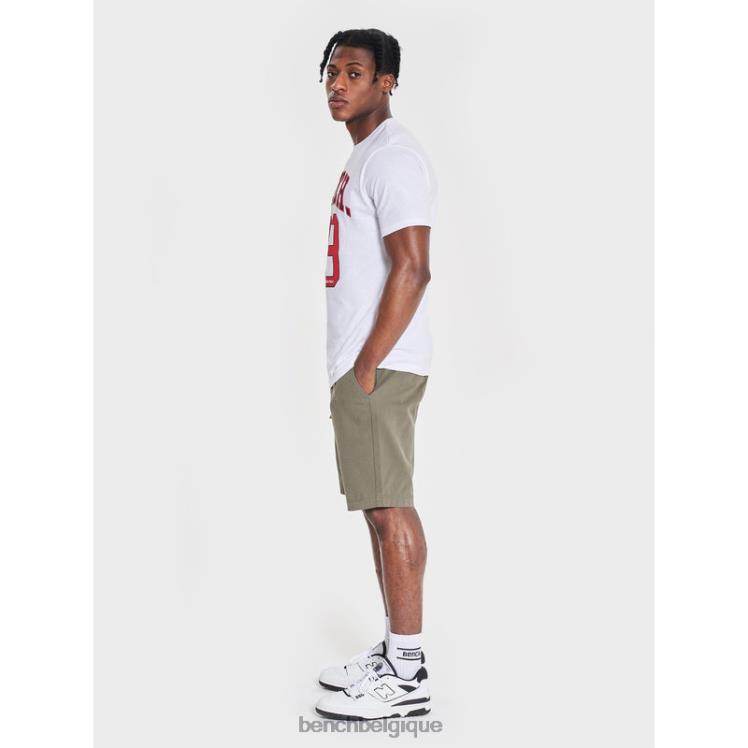 vêtements Bench t-shirt hutter blanc Hommes 042X216