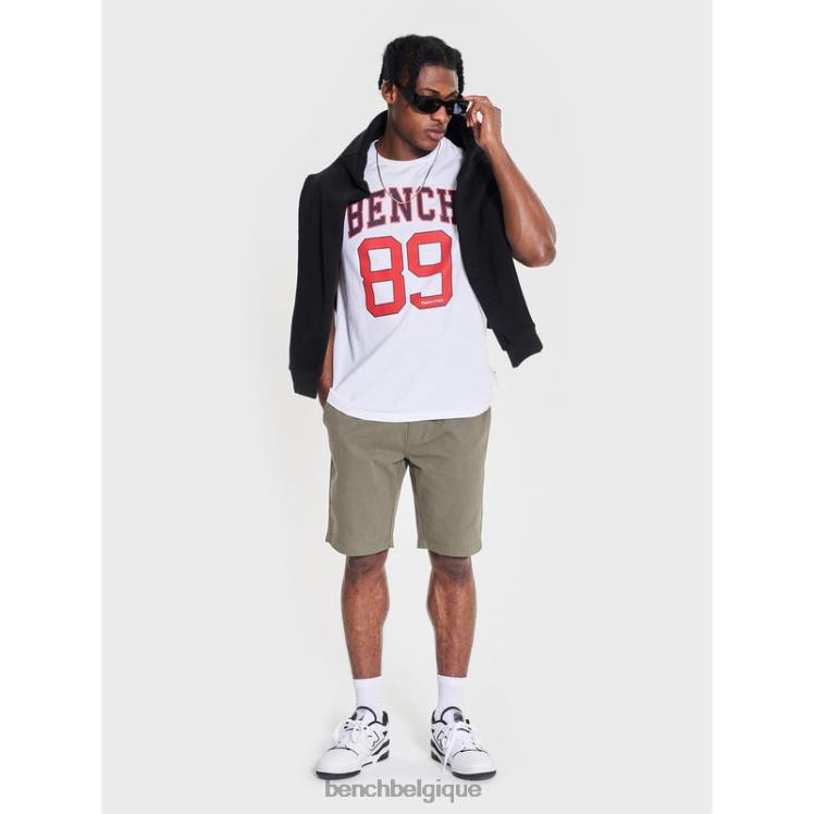vêtements Bench t-shirt hutter blanc Hommes 042X216