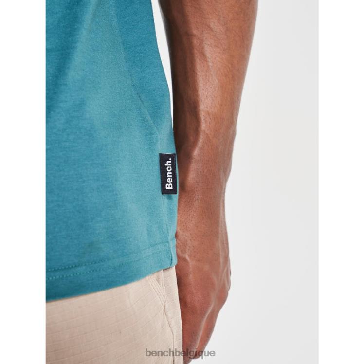 vêtements Bench t-shirt hutter vert Hommes 042X213