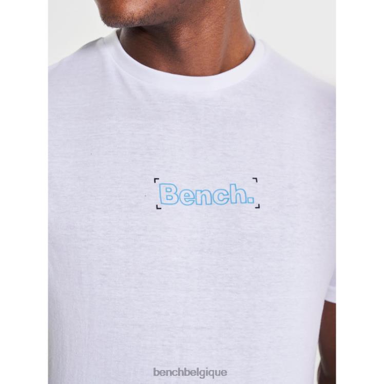 vêtements Bench t-shirt jared blanc Hommes 042X215