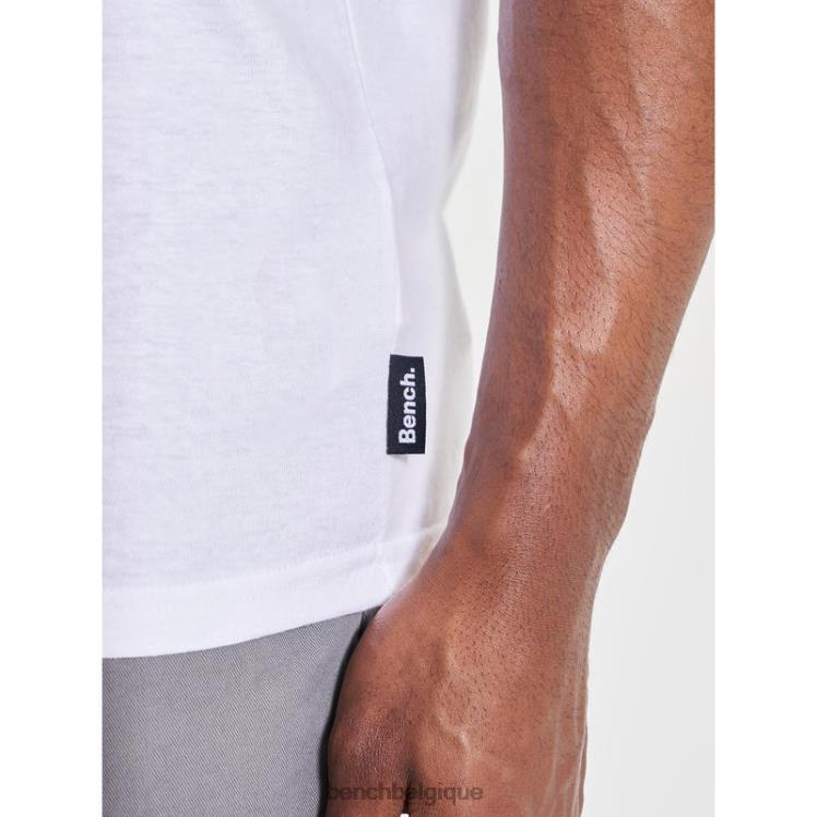 vêtements Bench t-shirt jared blanc Hommes 042X215