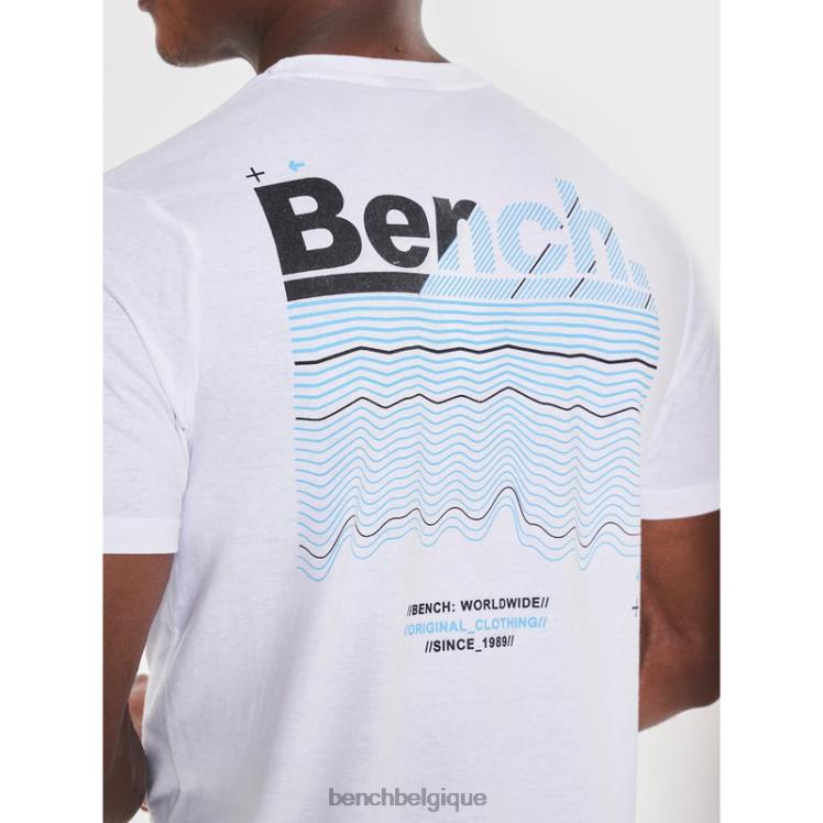vêtements Bench t-shirt jared blanc Hommes 042X215