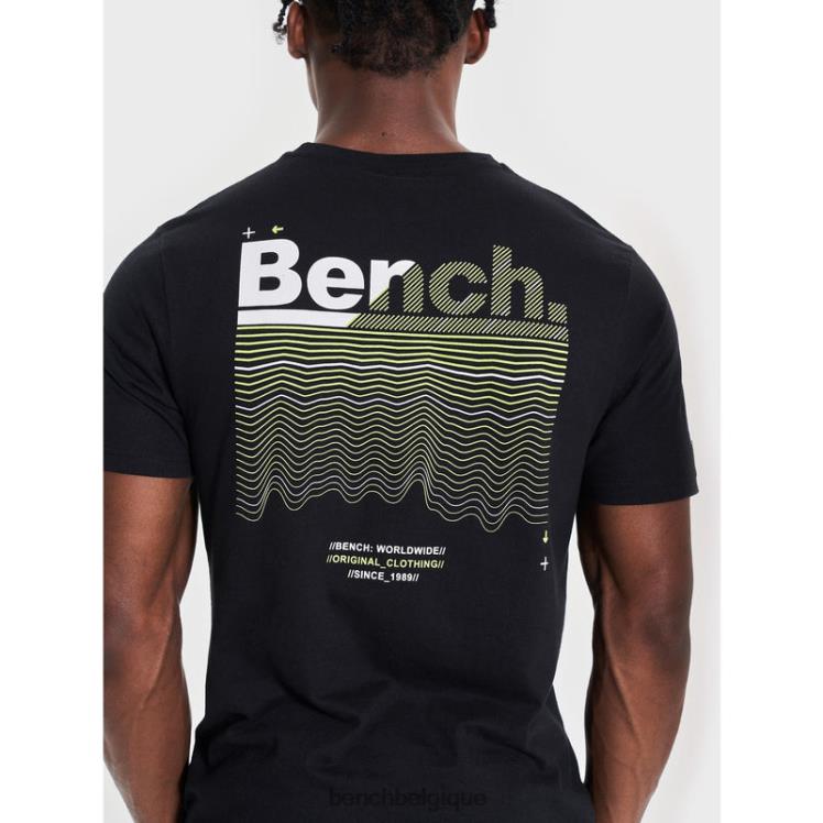 vêtements Bench t-shirt jared noir Hommes 042X217