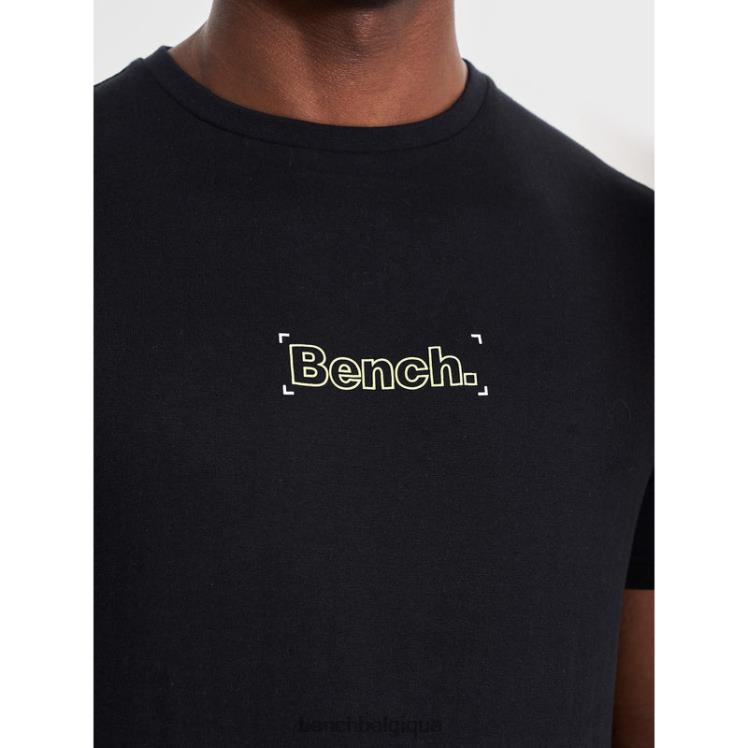 vêtements Bench t-shirt jared noir Hommes 042X217