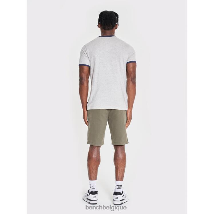 vêtements Bench t-shirt sullivan écru chiné Hommes 042X212