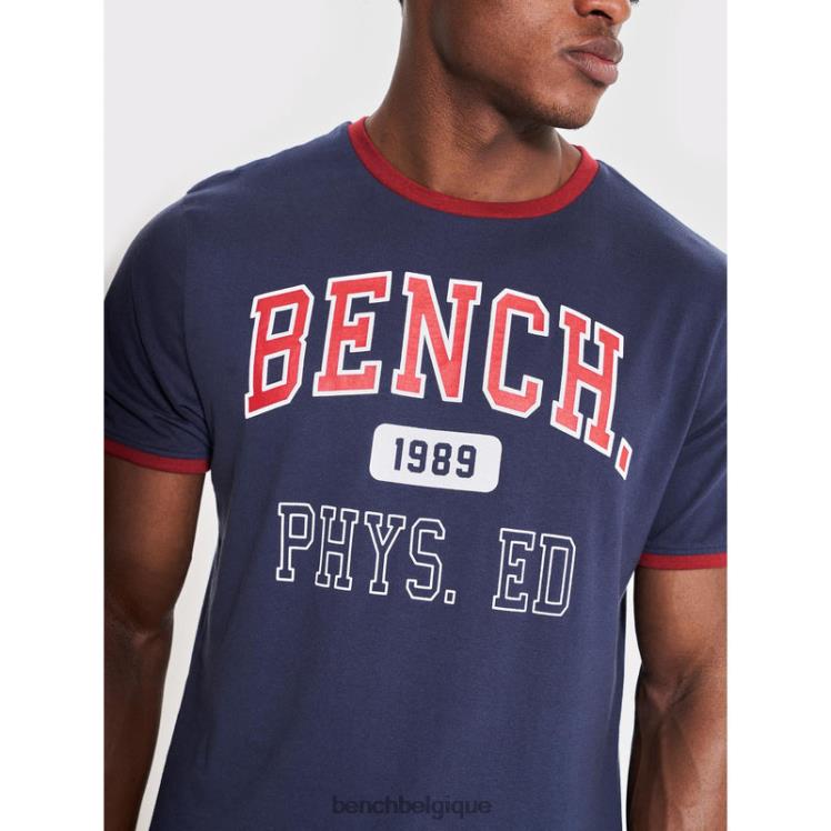 vêtements Bench t-shirt sullivan marine Hommes 042X211