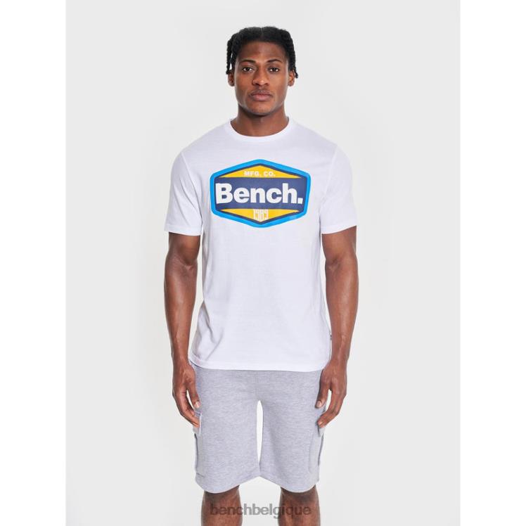 vêtements Bench tee shirt thaniel blanc Hommes 042X29