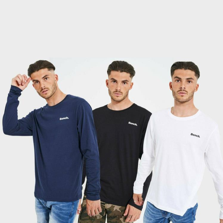 vêtements Bench viren 3 pack t-shirts lounge assorti Hommes 042X221